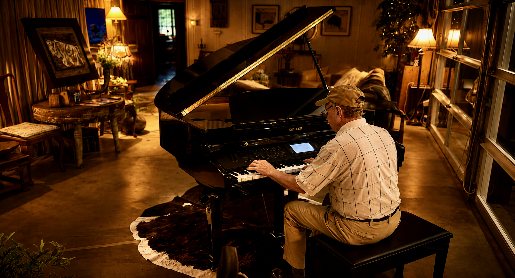 Piano room
